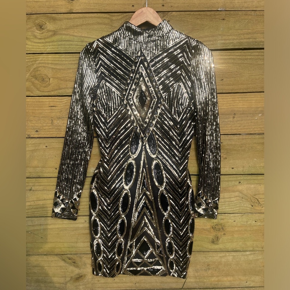 ✨ BANJUL Art Deco Sequin Bodycon Dress ✨